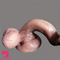 7.48in Beautiful Foreskin Uncut Dildo With Scalp Layer Slide Prostate Adult Toy