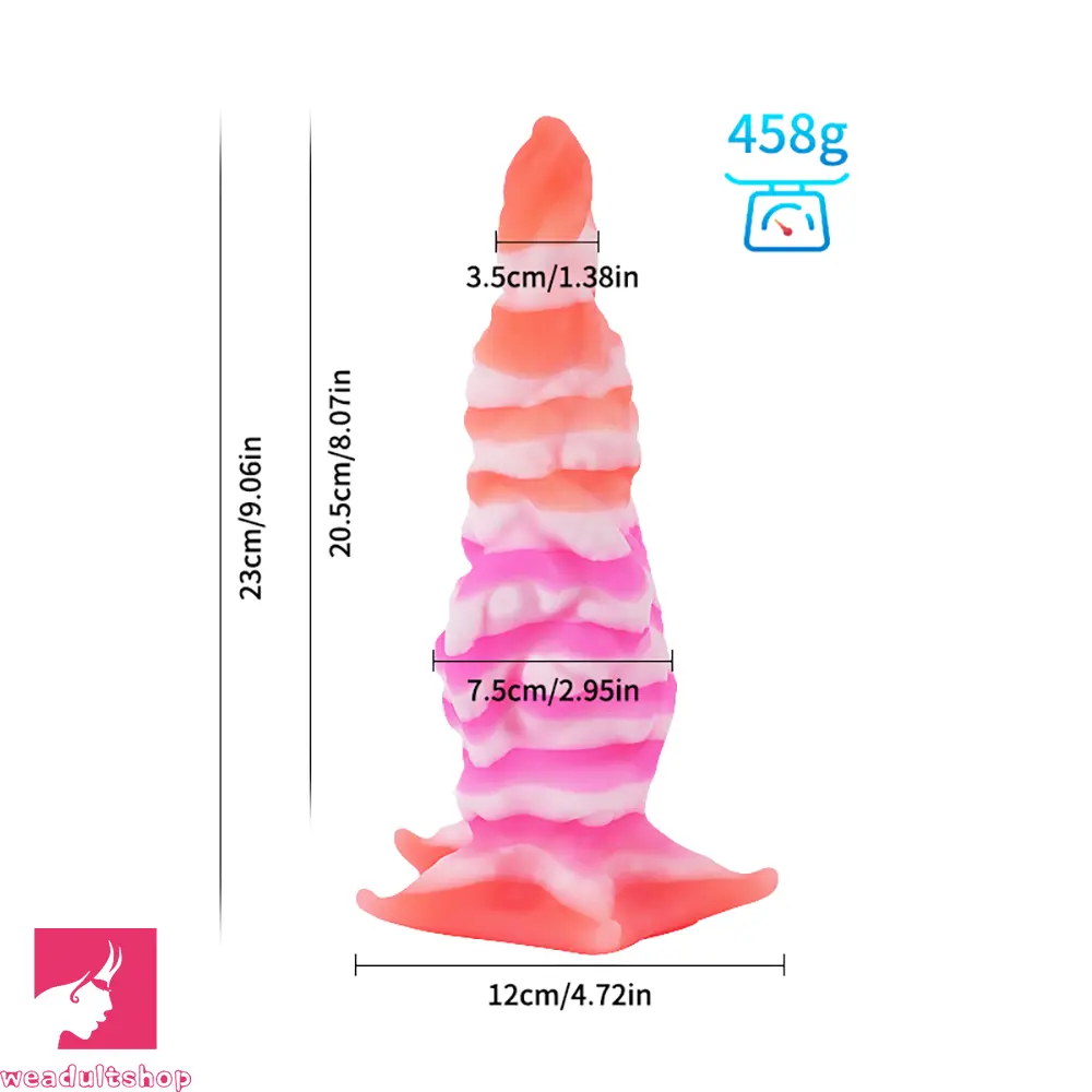 9.06in Deep Sea Tentacle Octopus Soft Silicone Big Dildo For Anus Sex