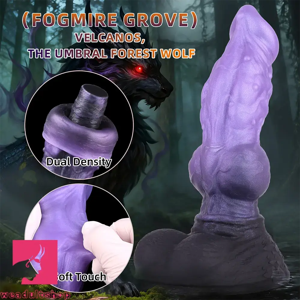 9.76in Monster Silicone Knot Ultra Soft Dildo For Couple G Spot Stimulator
