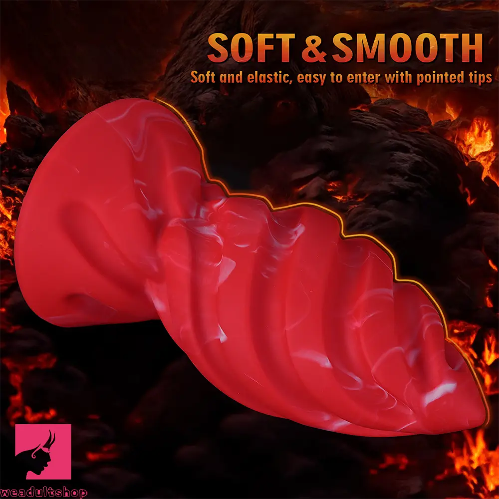 6.29in 7.48in 8.66in 9.84in Fantasy Spiral Butt Plug Dildo Lightweight Cock Toy