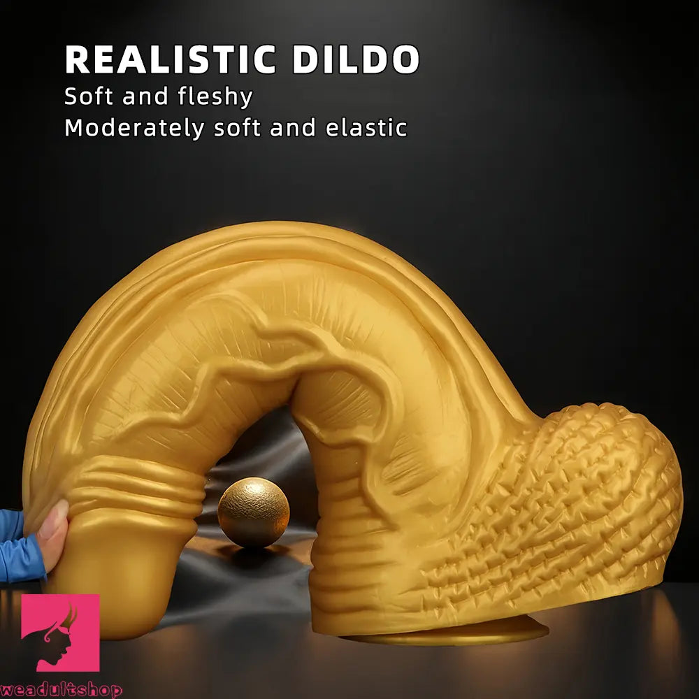 15.35in Huge Thick Silicone Soft Dildo Realistic Design For G-Spot Love