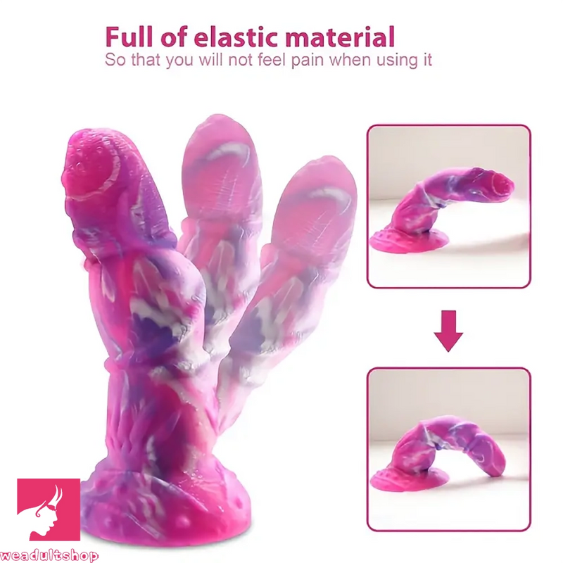 8.27in Novel Shaped Silicone Monster Tentacle Soft Big G Spot Dildo