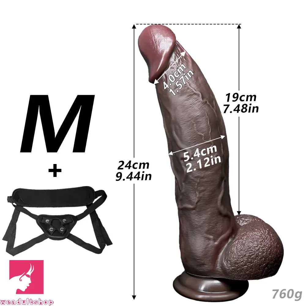 8.07in 9.44in 11.02in Strap on Big Silicone Dildo Adult Sex Toy For Cock Toy