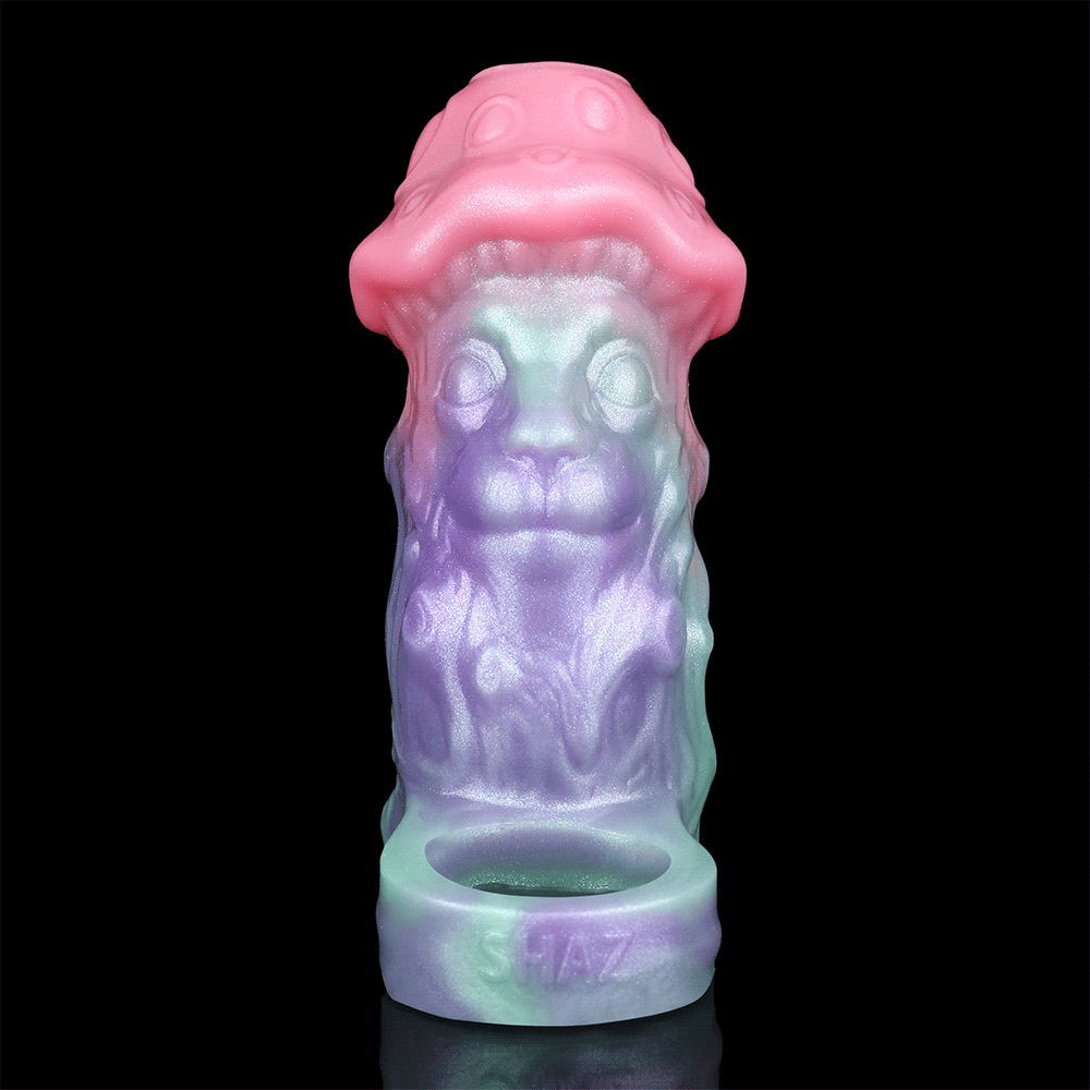4.44in Spore Bloom SHAZ-3016 Fantasy Hollow Dildo Cock Sleeve Extension