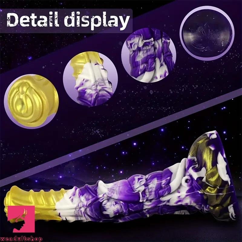 8.27in Novel Strange Shaped Simulated Prostate Odd Silicone Soft Dildo