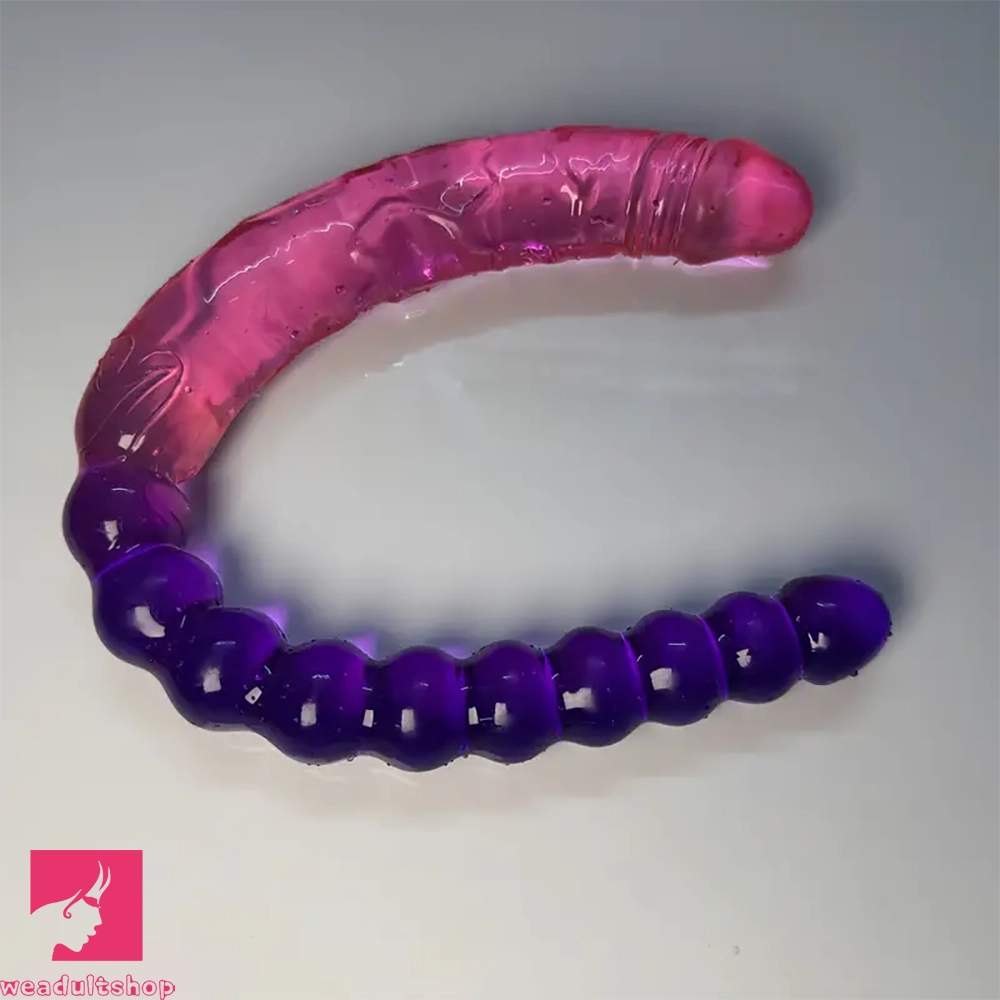 17.8in Long Double-headed Dildo Penis G Spot Women Anal Vulva Dual-use