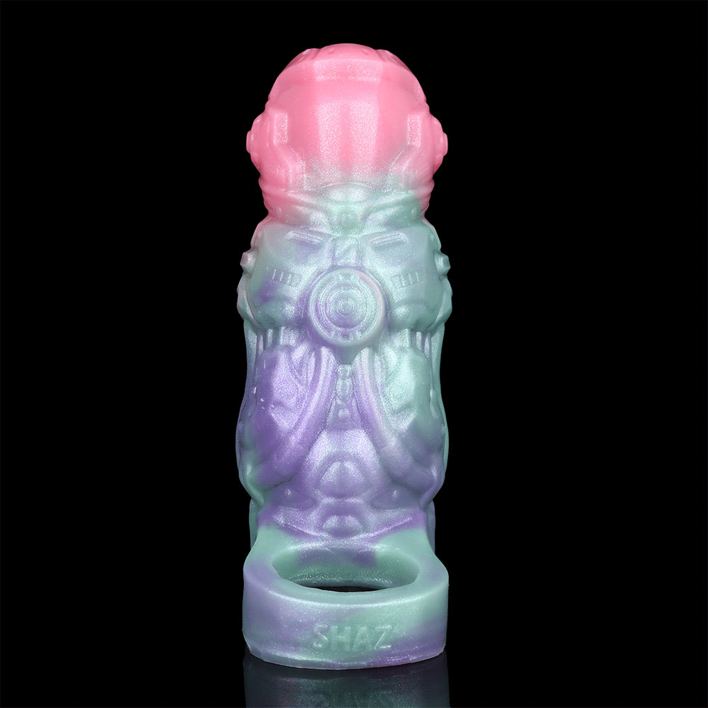 4.72in Nesting Maw SHAZ-3013 Fantasy Hollow Dildo Cock Sleeve Extension