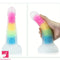 7.67in 7.87in 7.99in Transparent Luminous Dildo Realistic Anal G Spot Dildo