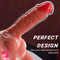 7.87in Thrusting Vibration Dildo With Slight Curve Sex Toy Lifelike Sex Torso