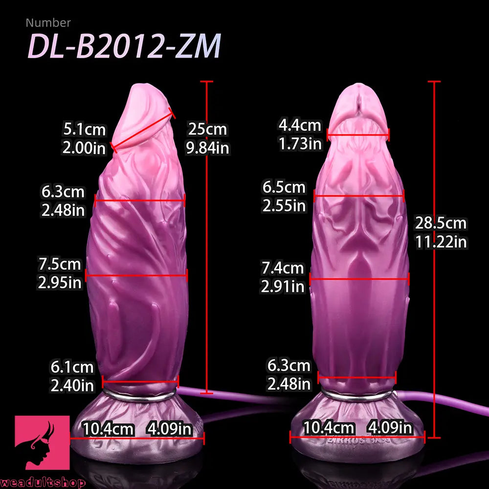 9.64in Squeezing Inflatable Alien Penis Fantasy Odd Silicone Dildo For Sex