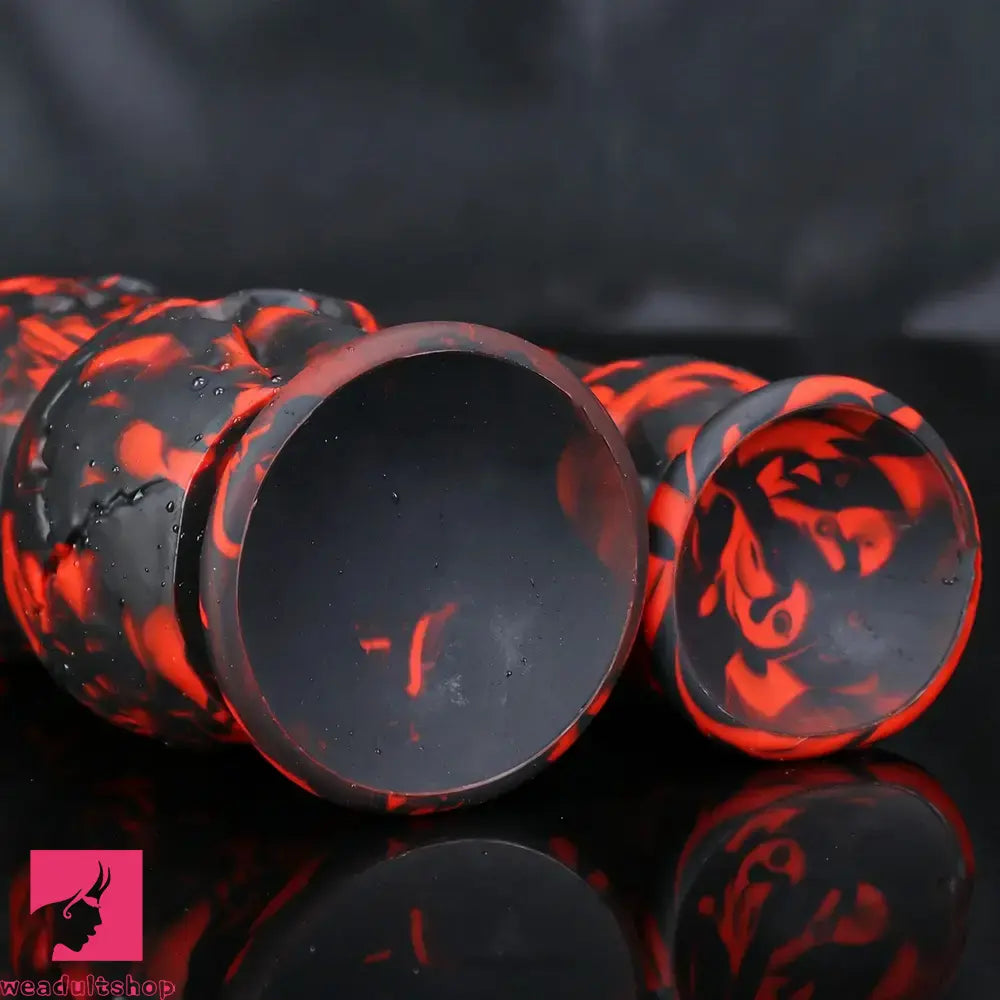 9.05in 11.41in Silicone Soft Monster Skull Big Thick Creature Dildo For Anus