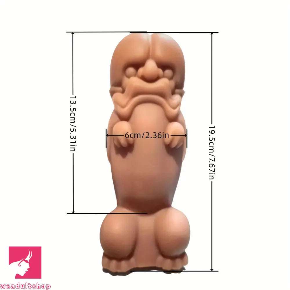 7.67in Liquid Silicone Simulation Animal Type Cock Soft Simulation Dildo