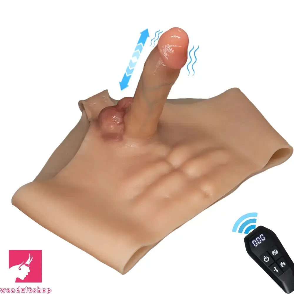 6.69in Strap on Vibrating Thrusting Swing Heating Auto Real Dildo Panty