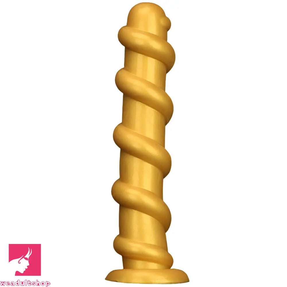 13.18in Gold Silicone Extra-long Thread Huge Dildo For Anal Pleasure