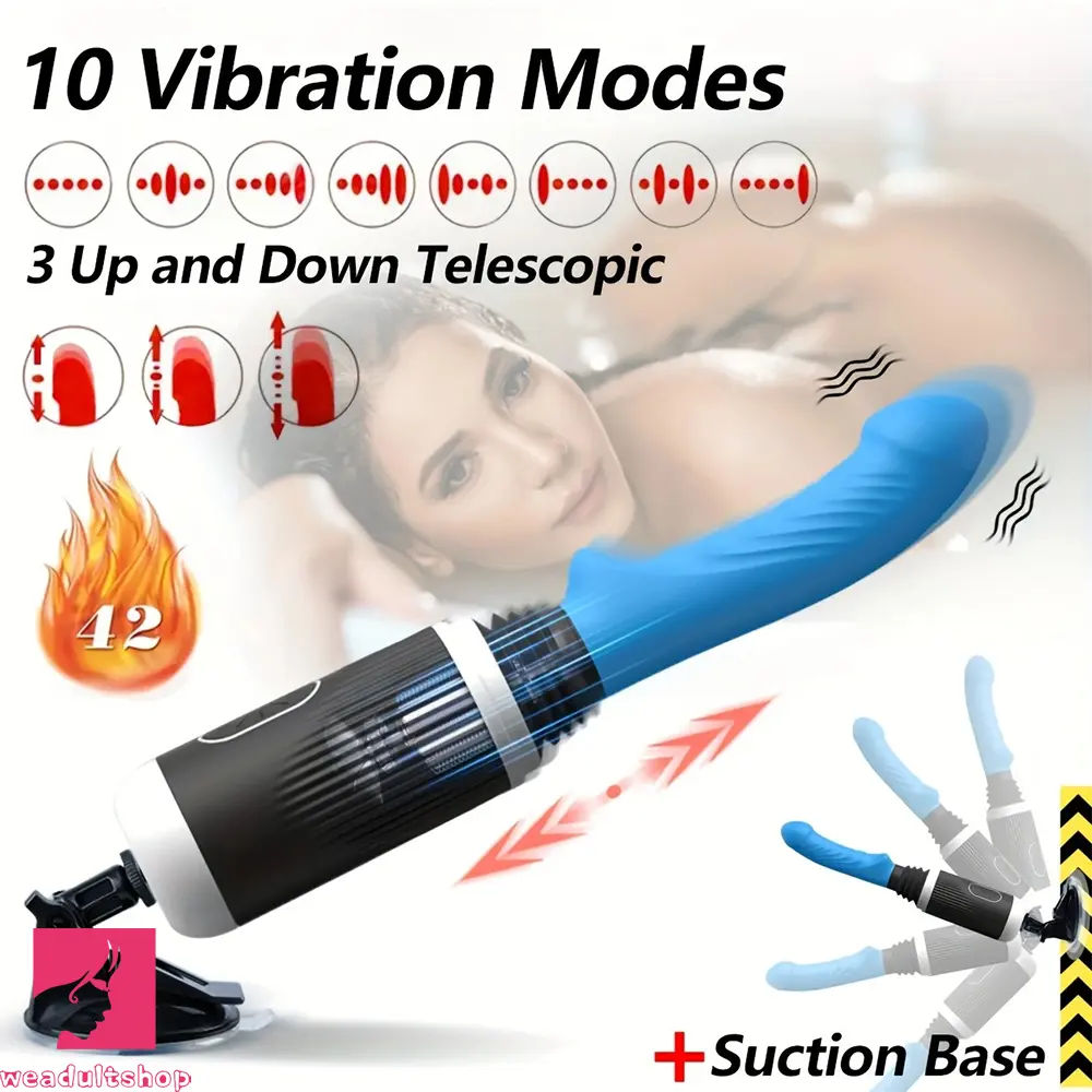 15in Fuck Machine Thrusting Realistic Dildo 10 Vibrating & 3 Thrusting Modes
