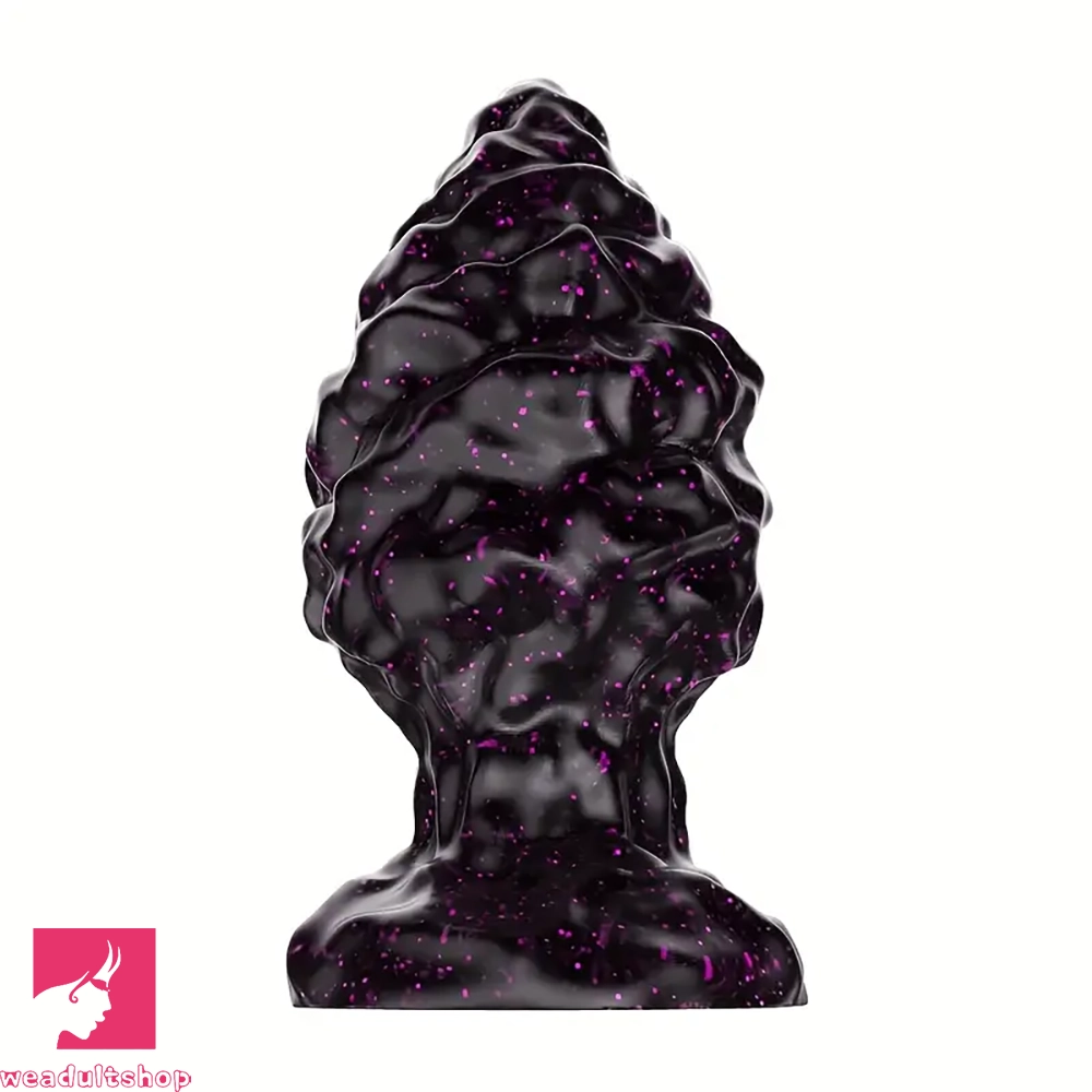 2.95in 4.33in Special-Shaped Silicone Anal Plug Thread Point Mini Dildo