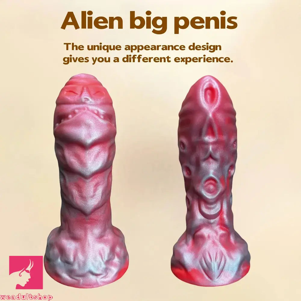 6.89in Thick Liquid Silicone Simulation Odd Fantasy Monster Creature Dildo
