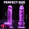 7.67in Real Purple Dildo G-spot Stimulation Anal Sex Adult Prostate Sex Toy
