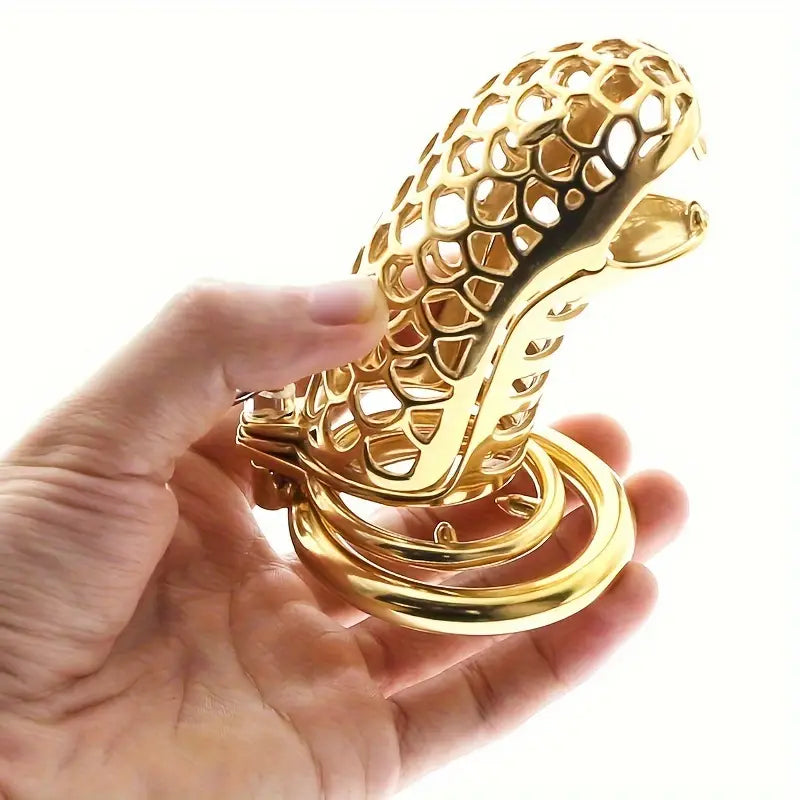 Stainless Steel Chastity Cage Keychain Hollow Male Continence Lock Cage