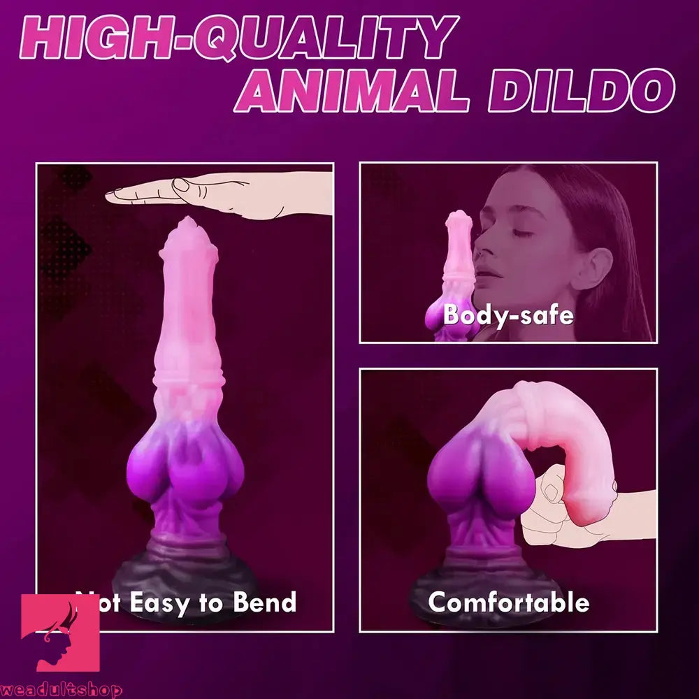 10in Double Egg Monster Large Liquid Silicone Fantasy Knot Anal Dildo