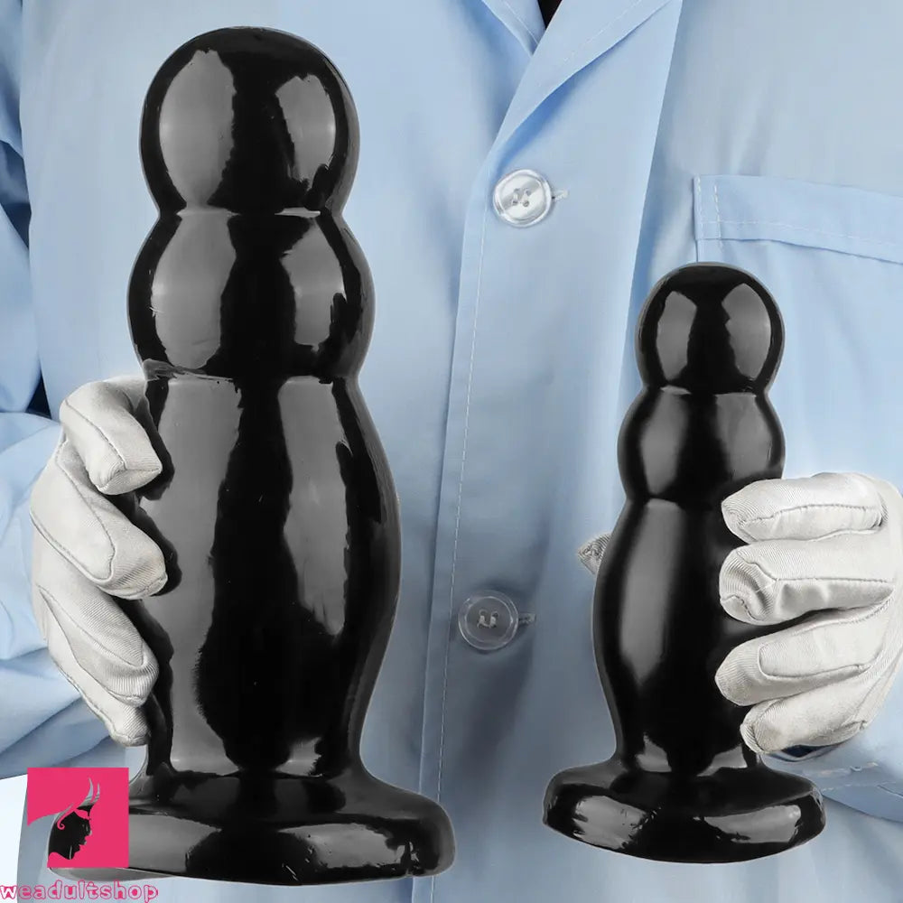 6.7in 10.23in Golden PVC Extra Large Thick Butt Plug Dildo Anal Clit Beads