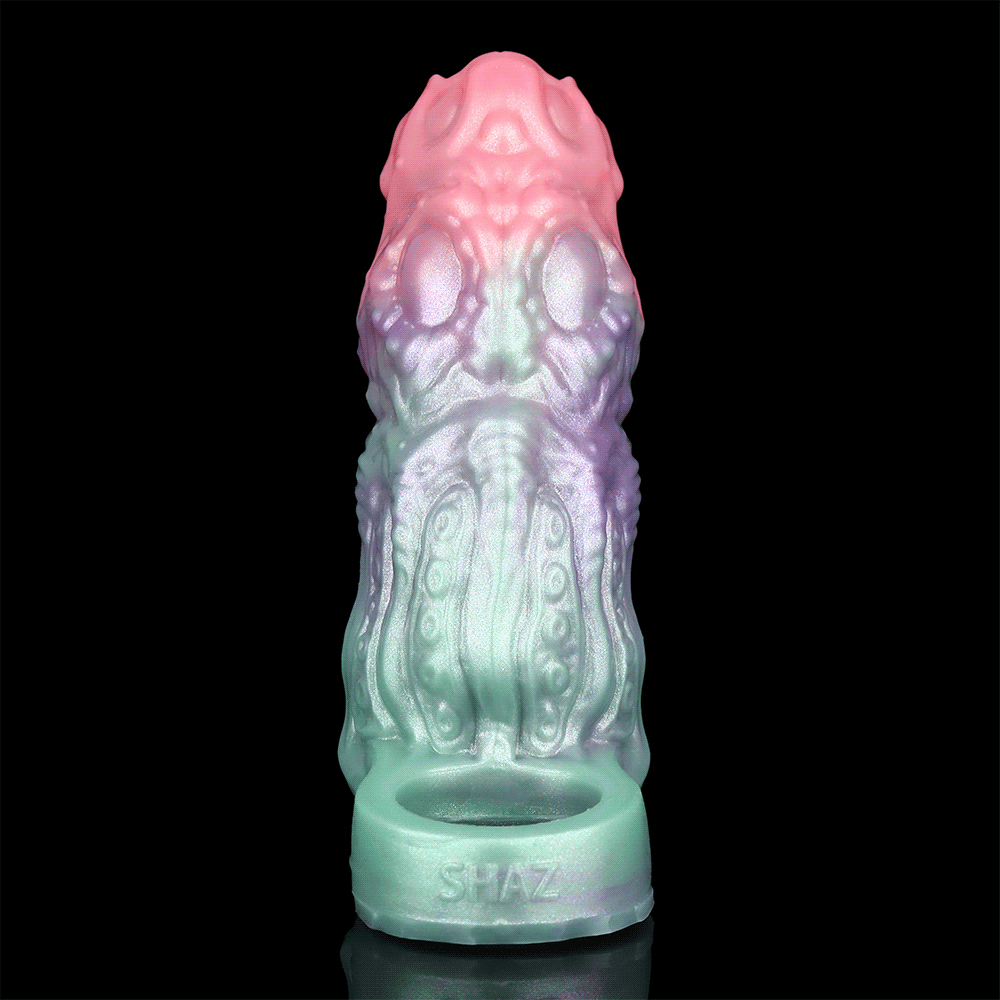 4.72in Abyssal Tendril SHAZ-3015 Fantasy Hollow Dildo Cock Sleeve Extension
