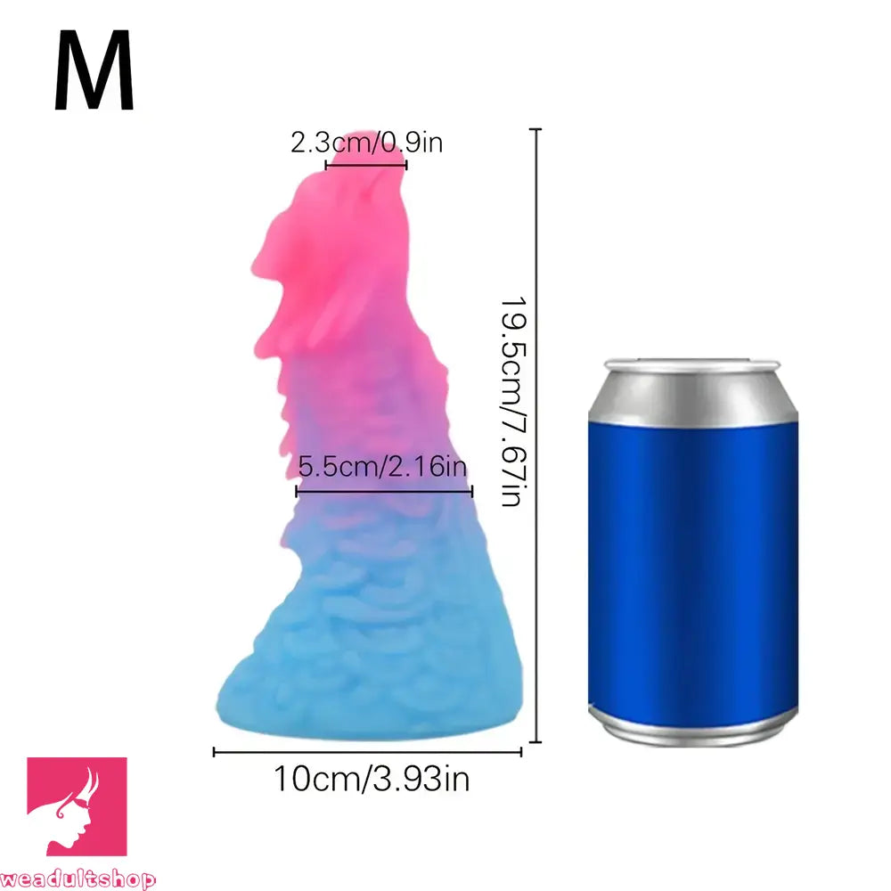 6.49in 7.67in 8.85in Special-Shaped Mixed Color Faucet Dragon Dildo