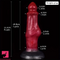 8.34in Fantasy Silicone Soft Dog Knot Big Prostate Anal Female Dildo