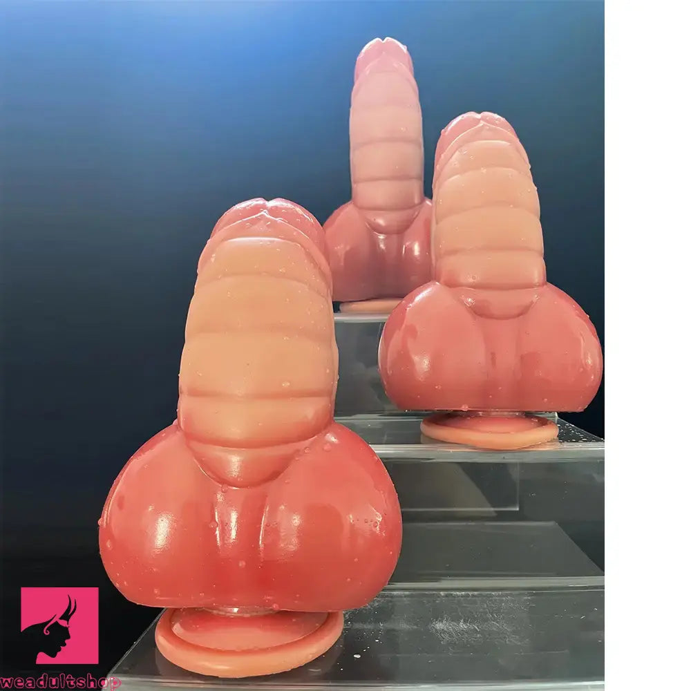 7.09in Realistic Suction Cup Male Thick Liquid Silicone Fantasy Odd Dildo
