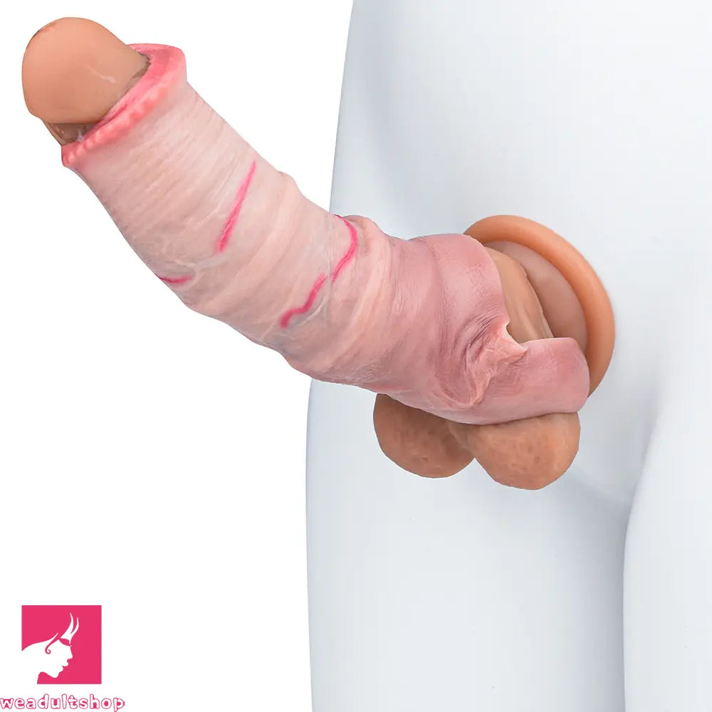 5.74in 6.92in Horse Cock Dildo Sleeve Real Skin Sleek Intimate Love Toy