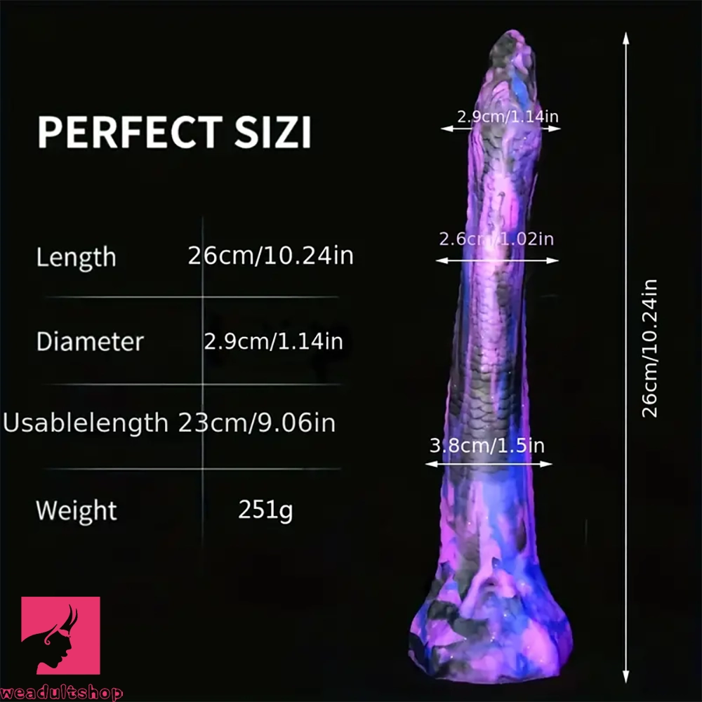 10.24in Sensual Silicone Anal Plug Snake Dildo Big Expander Sex Toy