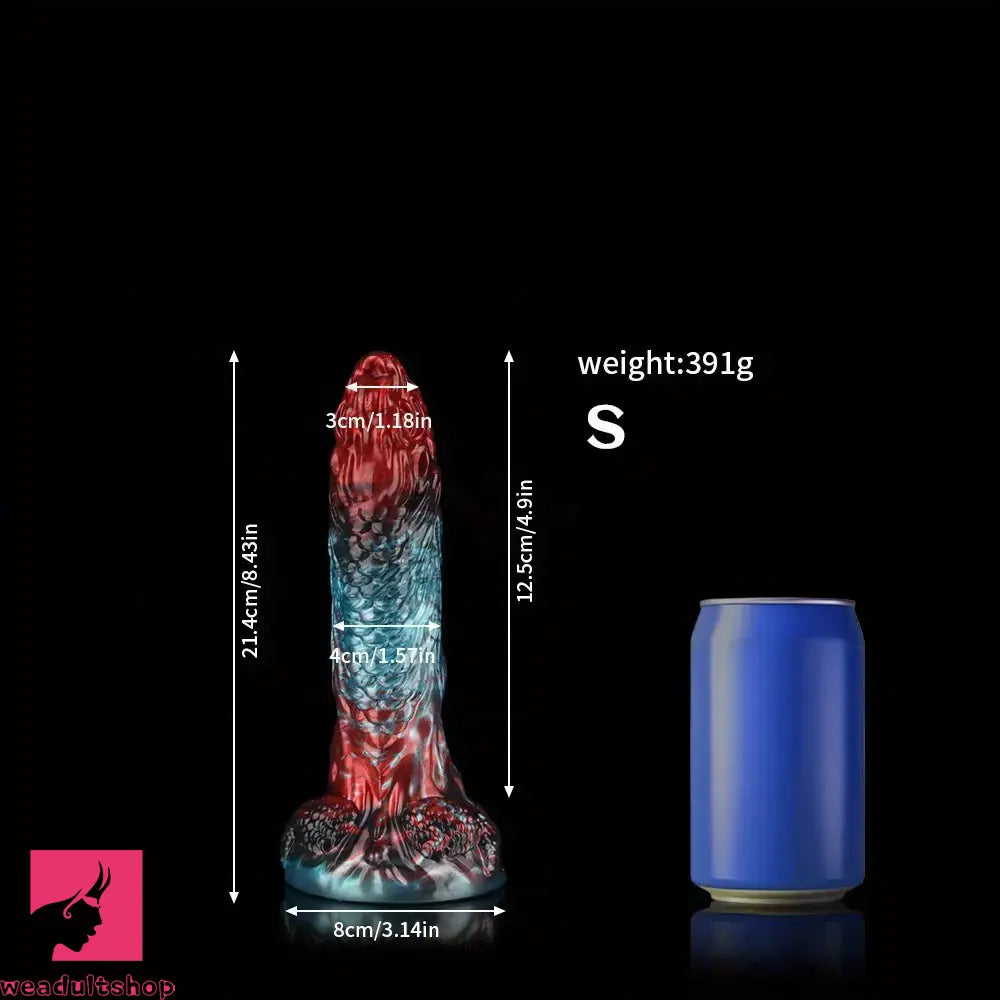 8.43in 10.23in Soft-on Hard Inside Silicone Fantasy Dragon Female Dildo