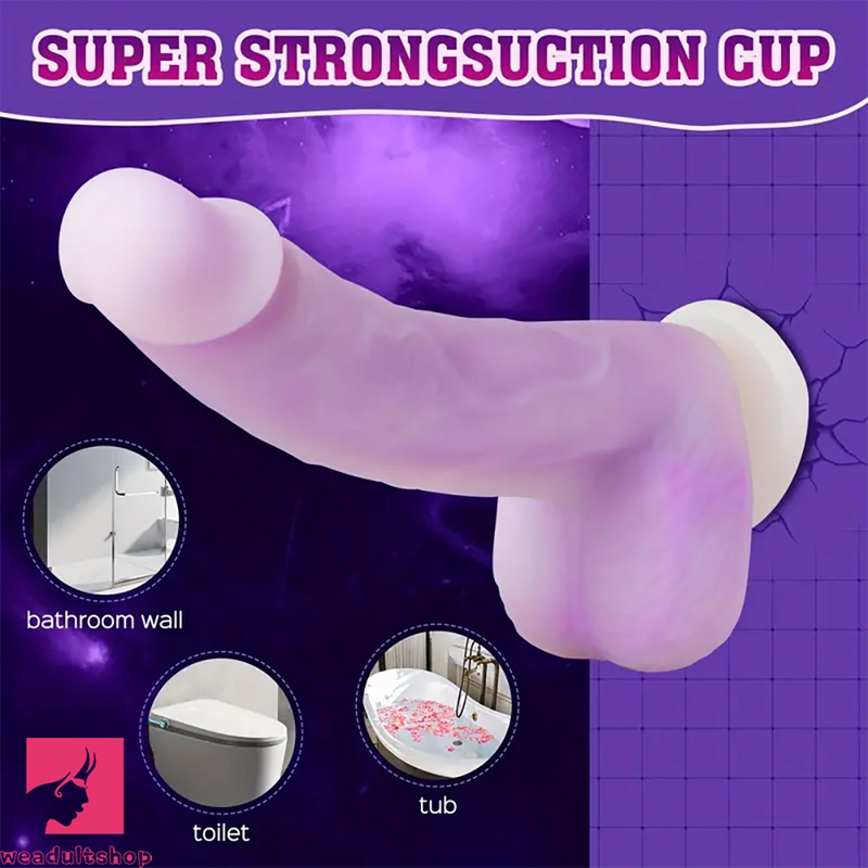 8.21in Rotating Realistic Vibrating Dildo Automatic Silicone Soft Clit Dildo