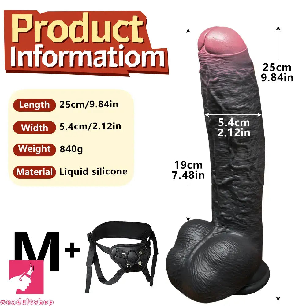 8.07in 9.84in 12in Foreskin Big Dildo Strap on Realistic Uncut Glans Soft Toy