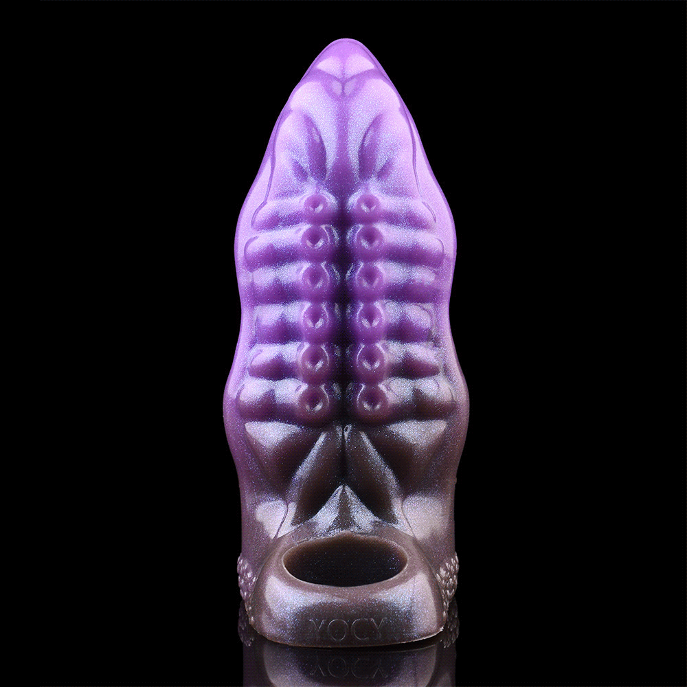 6.14in Tentacle Fantasy Hollow Silicone Dildo Sleeve For Cock Enlargement