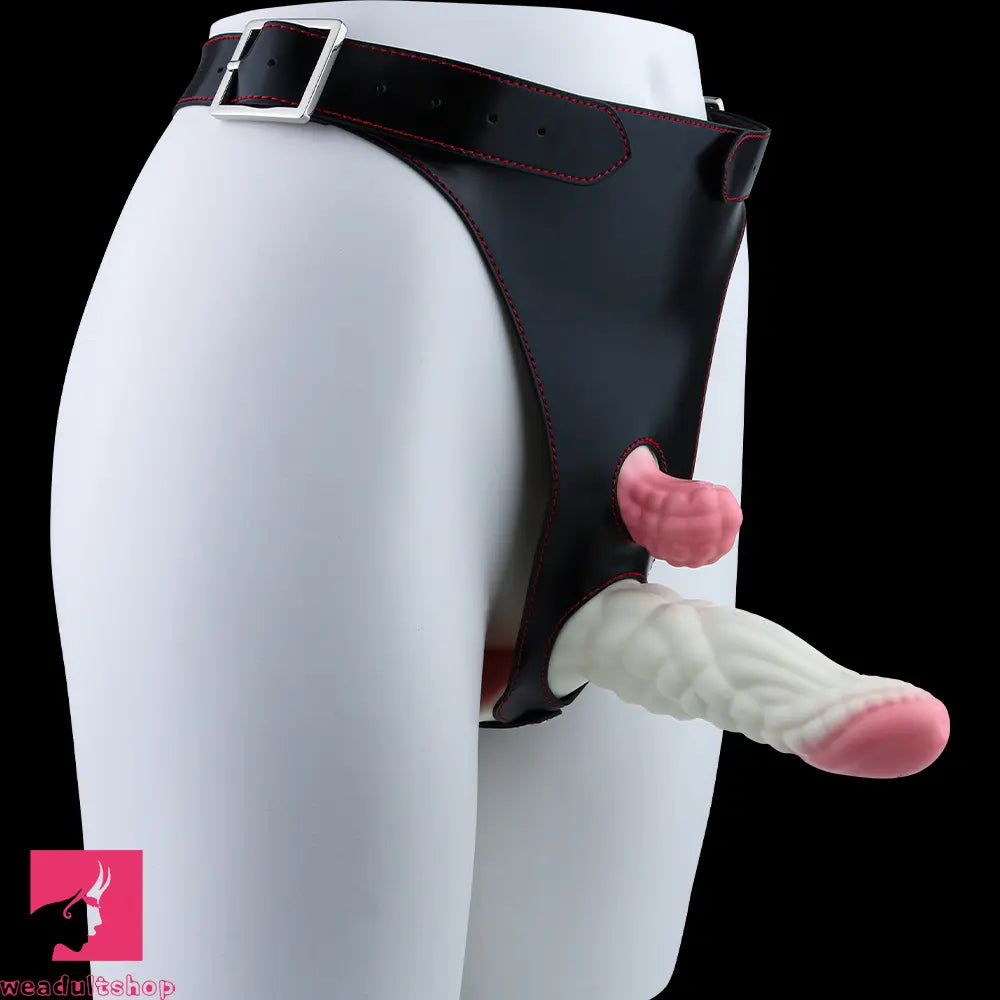 5.83in Dragon Scale Monster Wearable Strap on Vibrating Anal Dildo