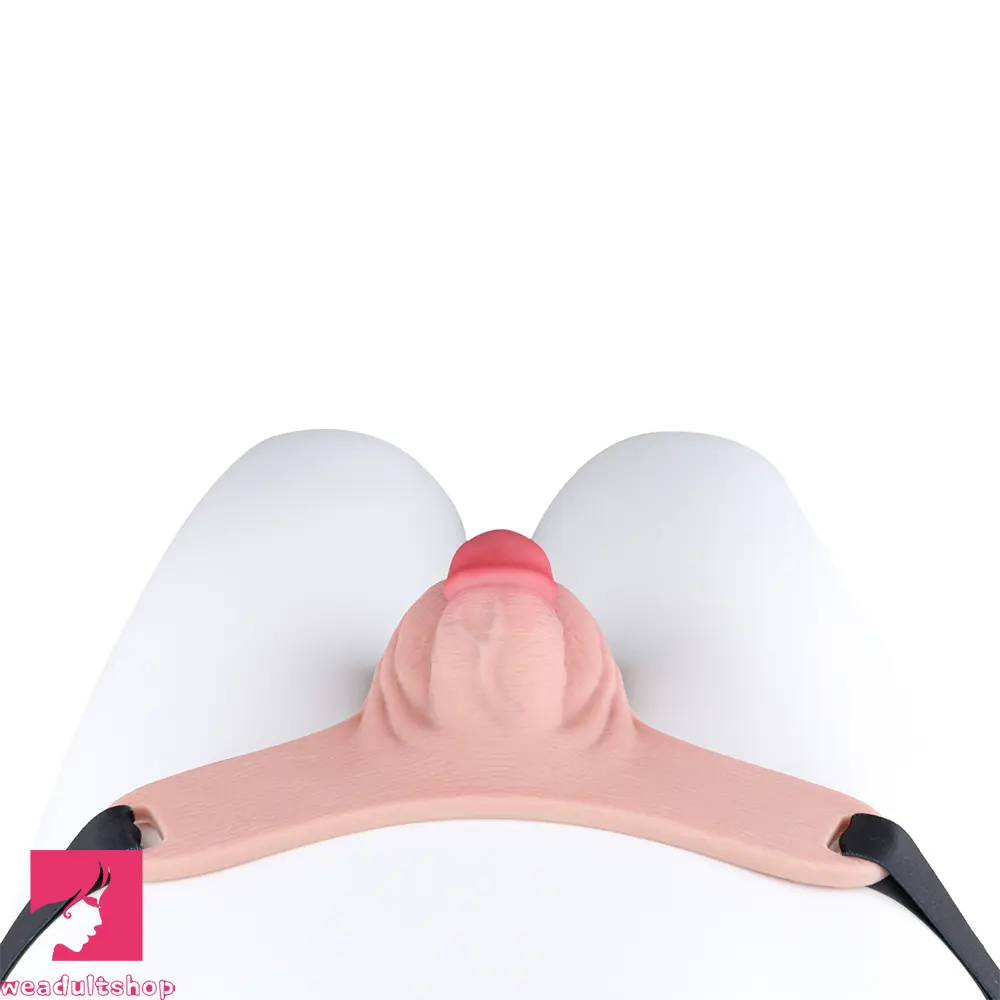 3.93in Real Hollow Chastity Cage Dildo Adult Sex Toy For Women Couples