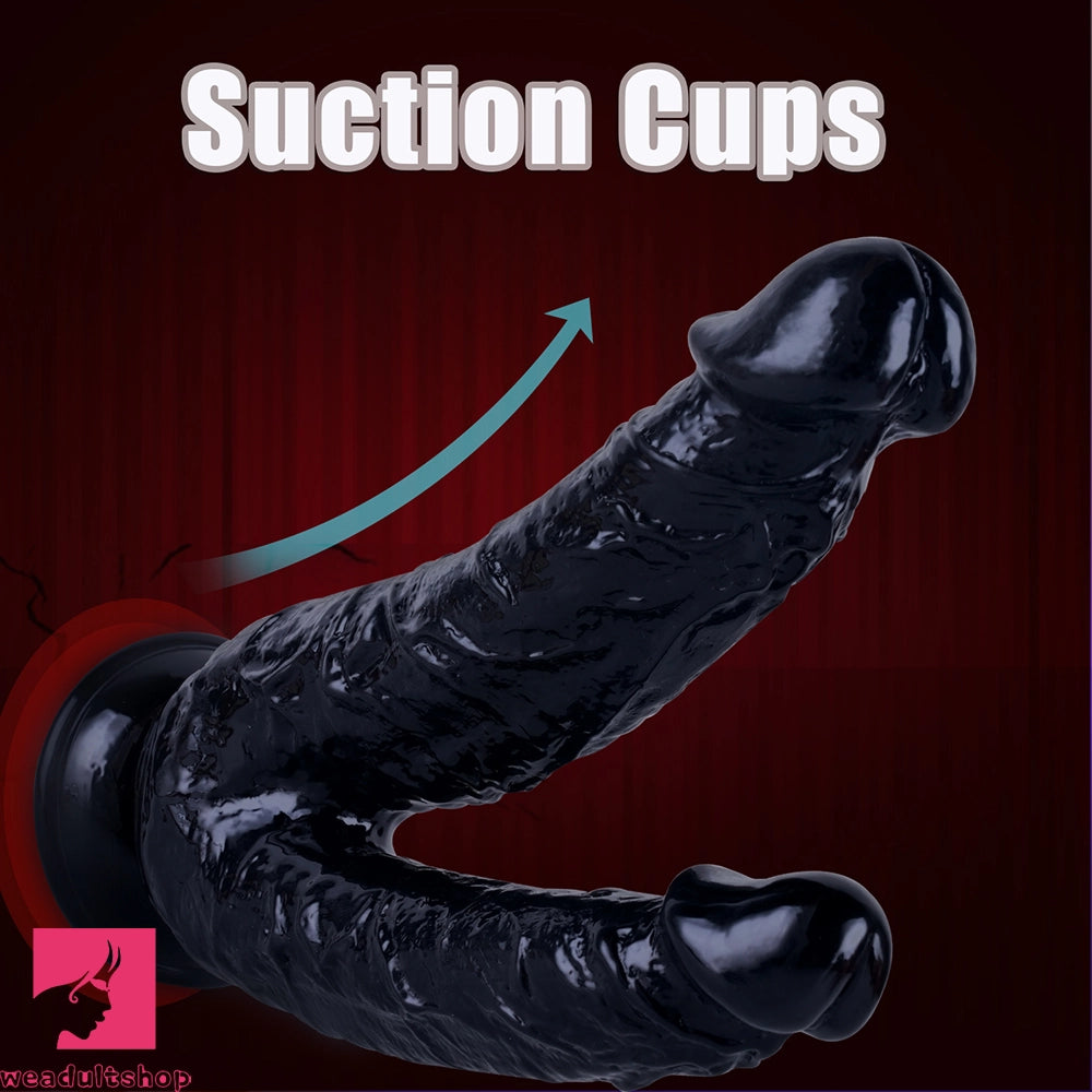 8in Realistic Double Sided Dildo Big PVC Lesbian Penis For Women Gay