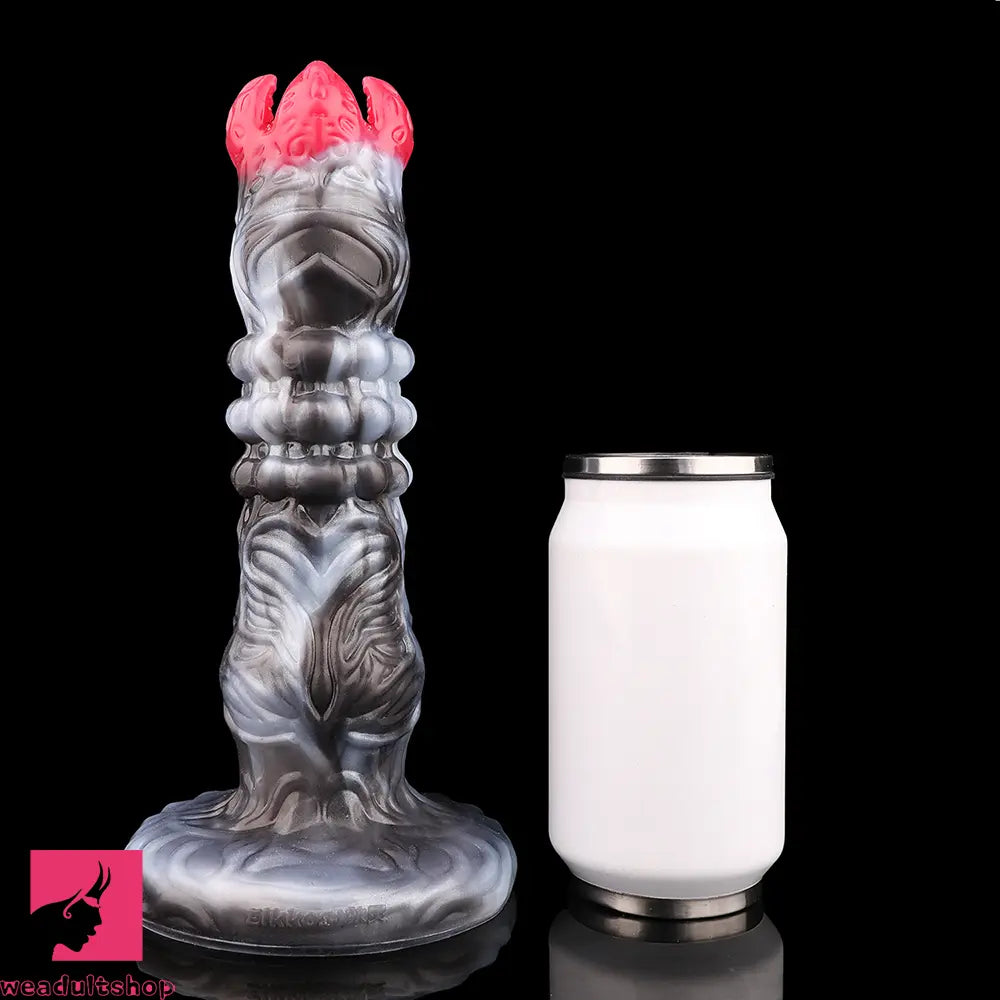 9.88in Ovipositor Egg Laying Inflatable Big Dildo Silicone Penis Texture