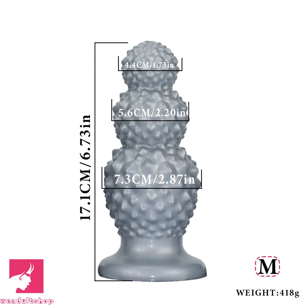 4.52in 6.73in 9.44in Lychee Shape Silicone Soft Butt Plug Dildo Sexy Product