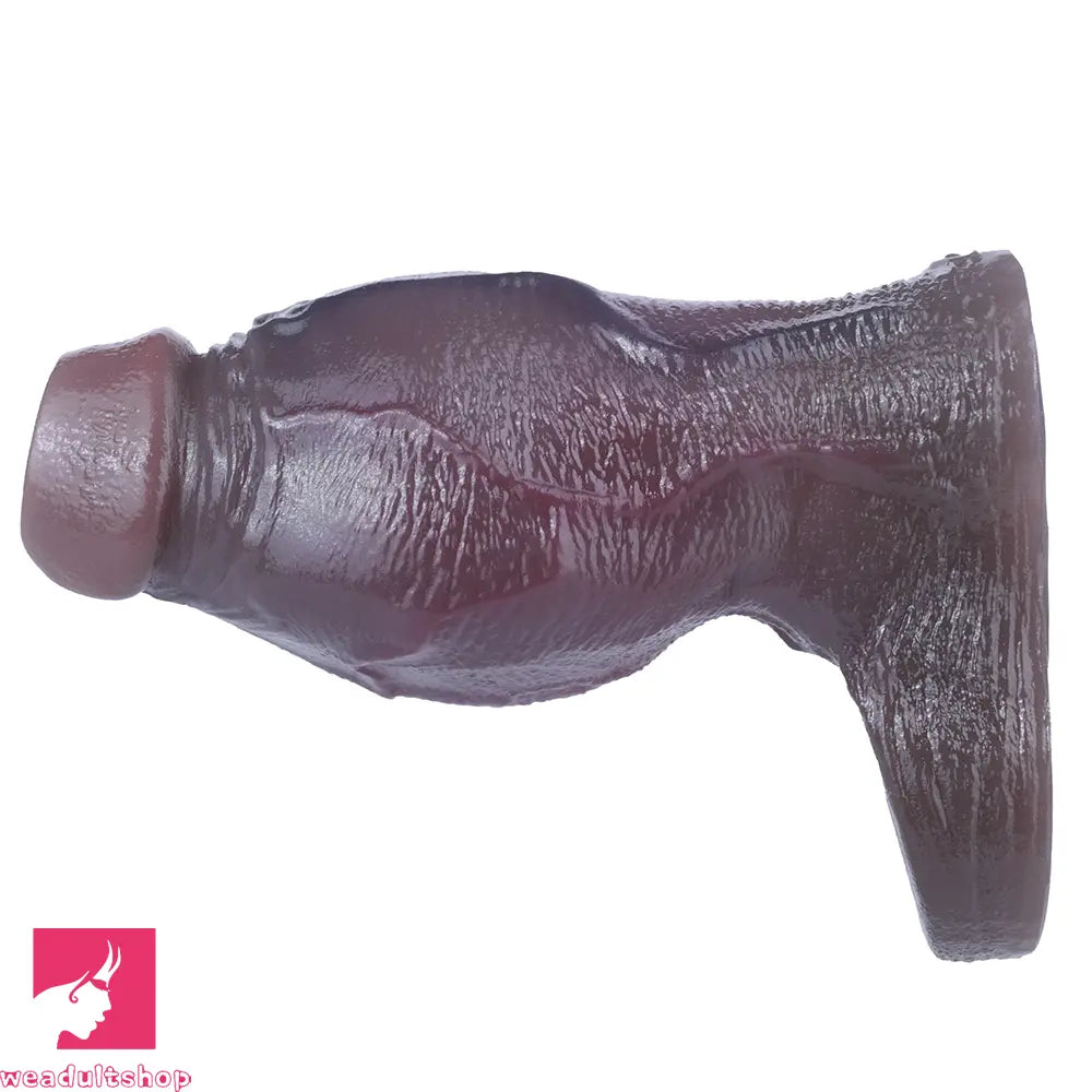 4.8in Platinum Silicone Real Lifelike Skin Dildo Sleeve Soft Male Cock Sleeve