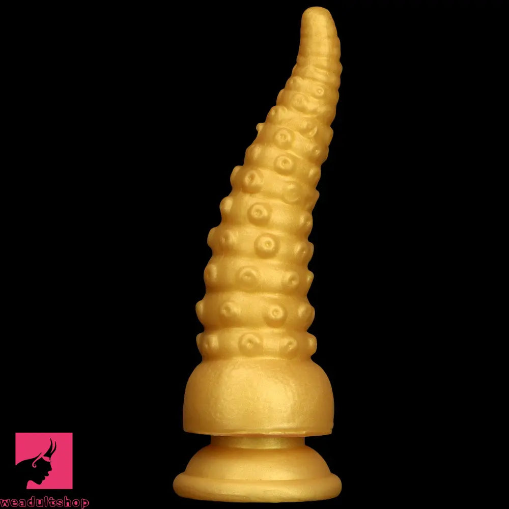 6.1in 6.88in 8.26in 8.66in Gold Silicone Multi-size Octopus Thick Sex Dildo