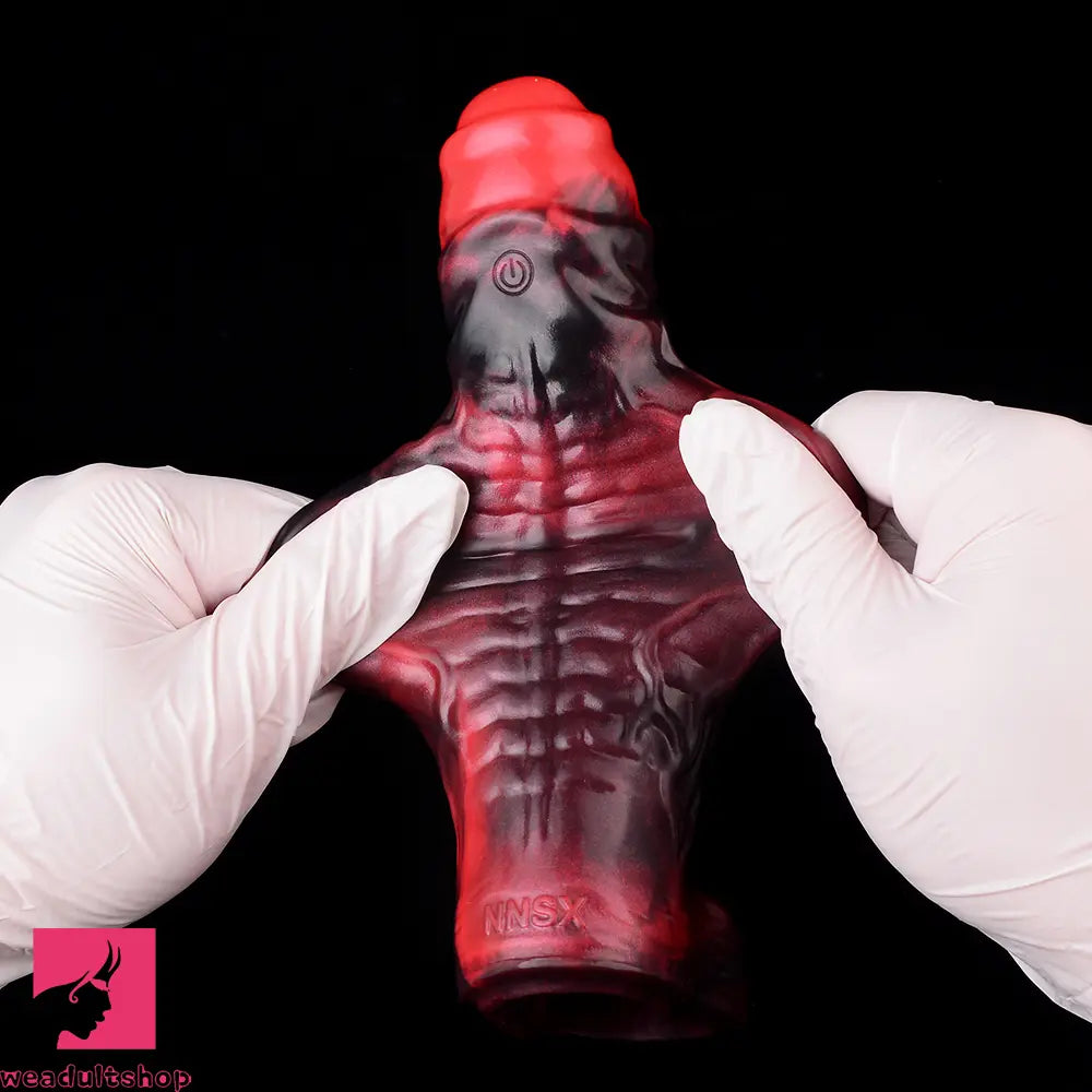 5.98in 7.09in Silicone Tentacle Sleeve Knot Vibrating Hollow Female Dildo