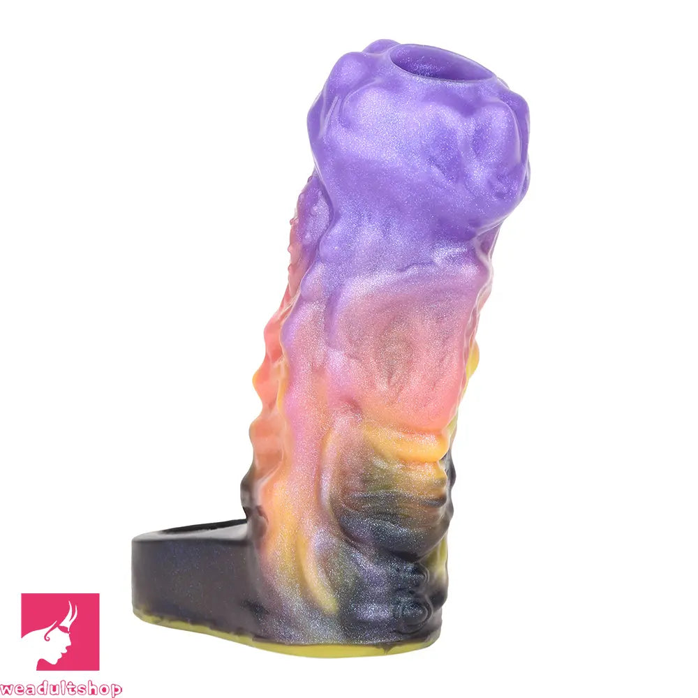 4.96in Ozuros Fantasy Odd Silicone Soft Dildo Sleeve Cock Extender Toy