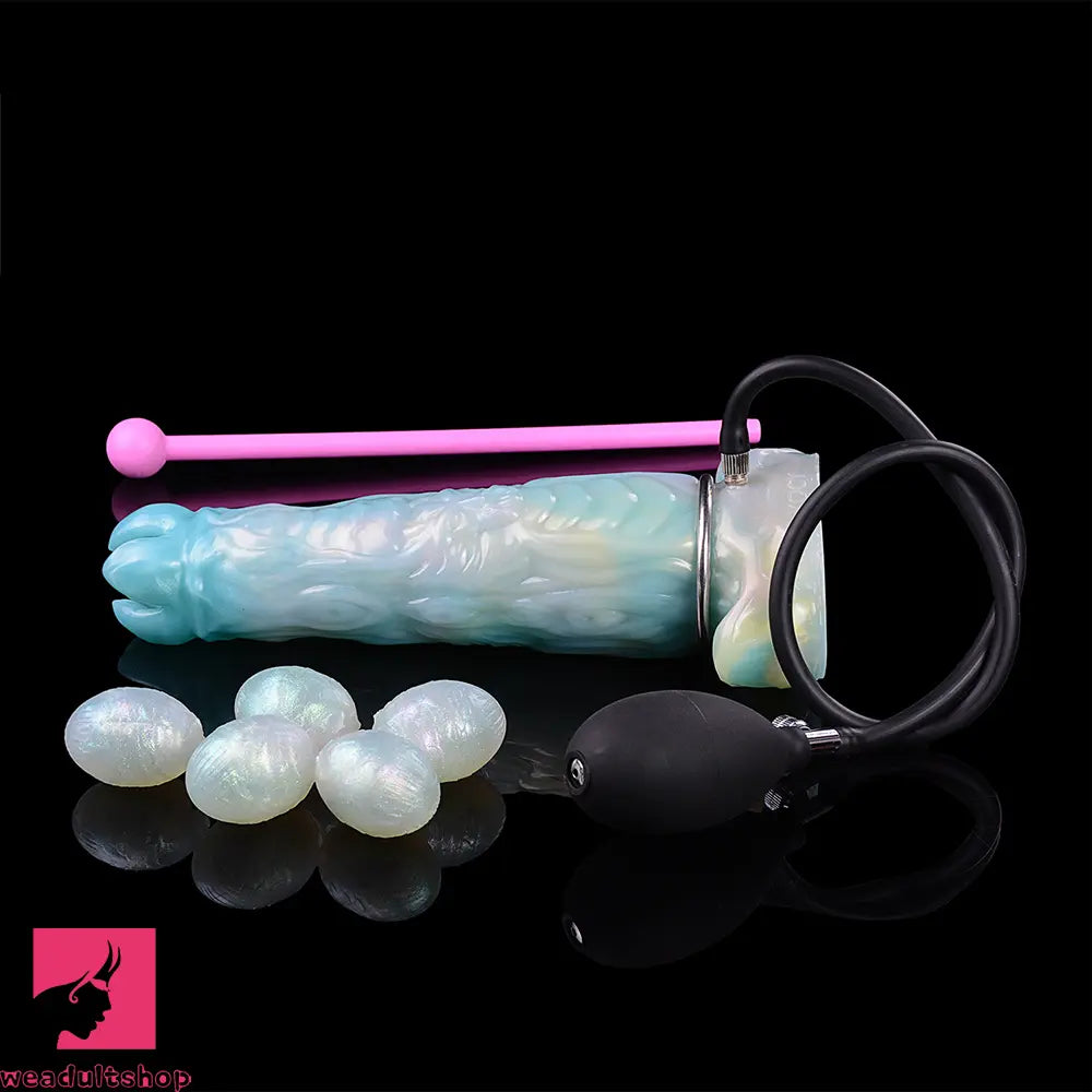 9.52in Ovipositor Egg Laying Inflatable Dildo Soft Masturbator Adult Cock