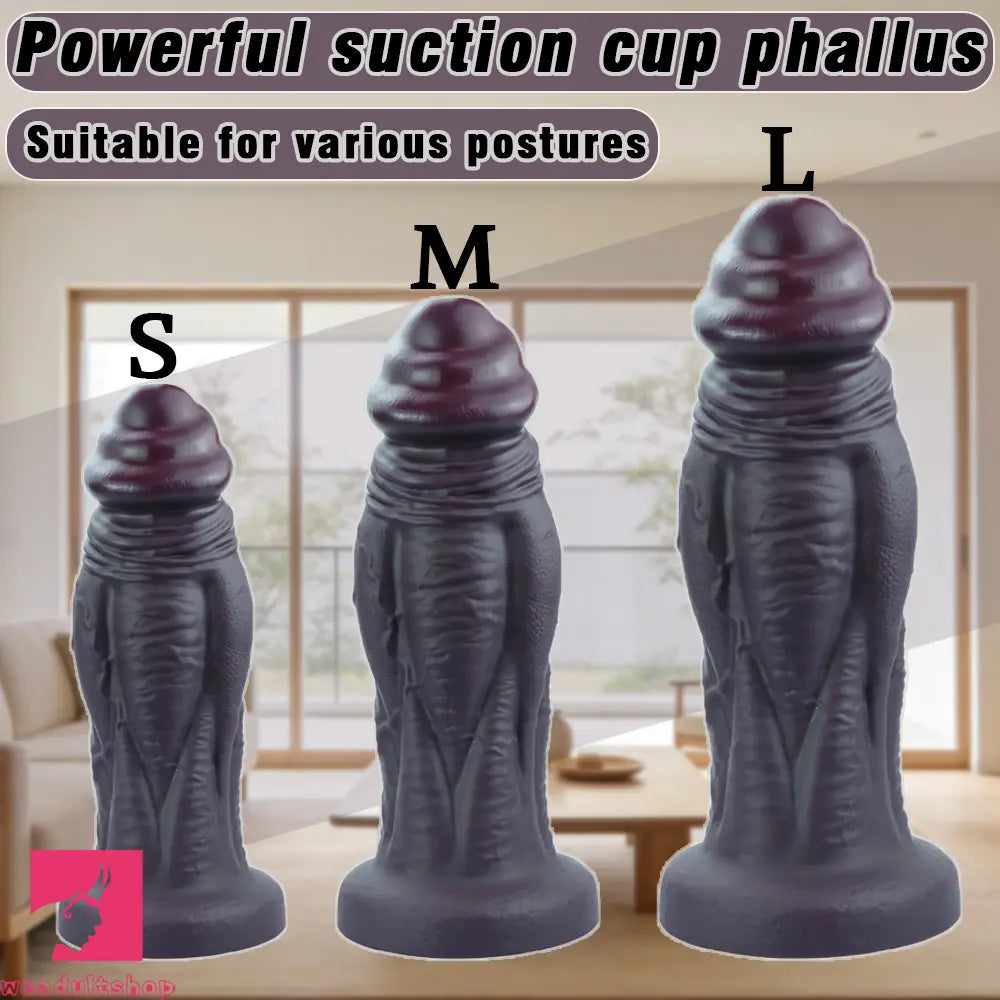 8.66in 10.23in 11.9in Real Feeling Silicone Soft Big Dildo For Handsfree Play