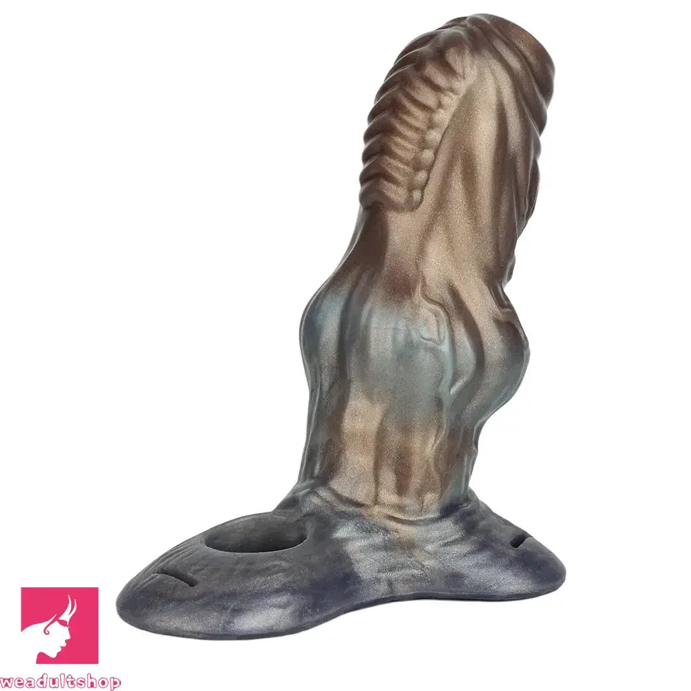 6.85in Monster Knot Strap on Hollow Silicone Dildo Sleeve For Adult Love