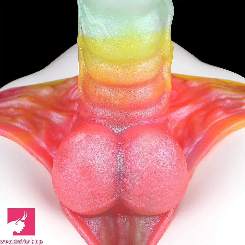 9.92in Sheath Strap on Dildo Silicone Monster Creature Cock Big Cock Dildo