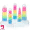 7.67in 7.87in 7.99in Transparent Luminous Dildo Realistic Anal G Spot Dildo