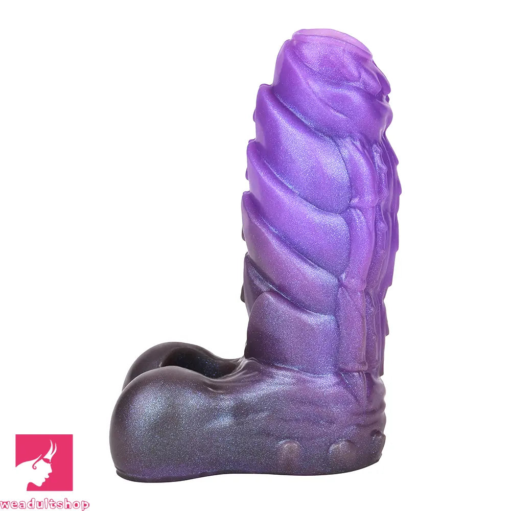 5.66in Dragon Spiked Beast Creature Fantasy Hollow Cock Dildo Sleeve